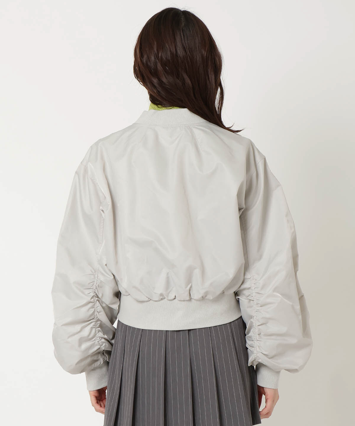 REDYAZEL「袖ギャザーMA-1」|ブルゾン・スタジャン|