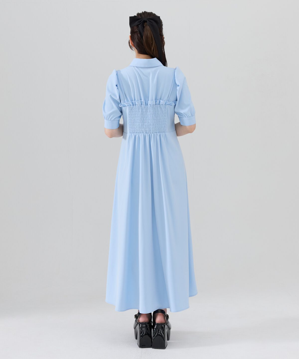 REDYAZEL「ビスチェレイヤードデザインシャツワンピース」|ワンピース|