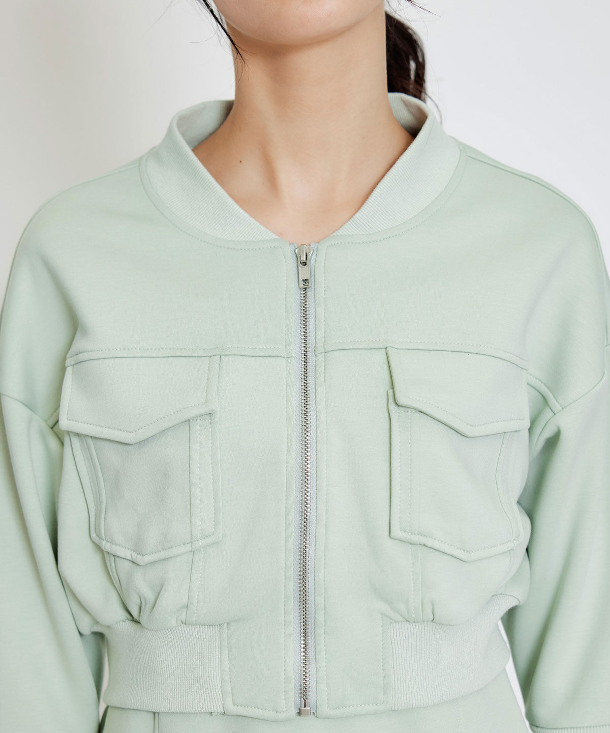 REDYAZEL「バイカラーステッチカットブルゾン」|ブルゾン・スタジャン|