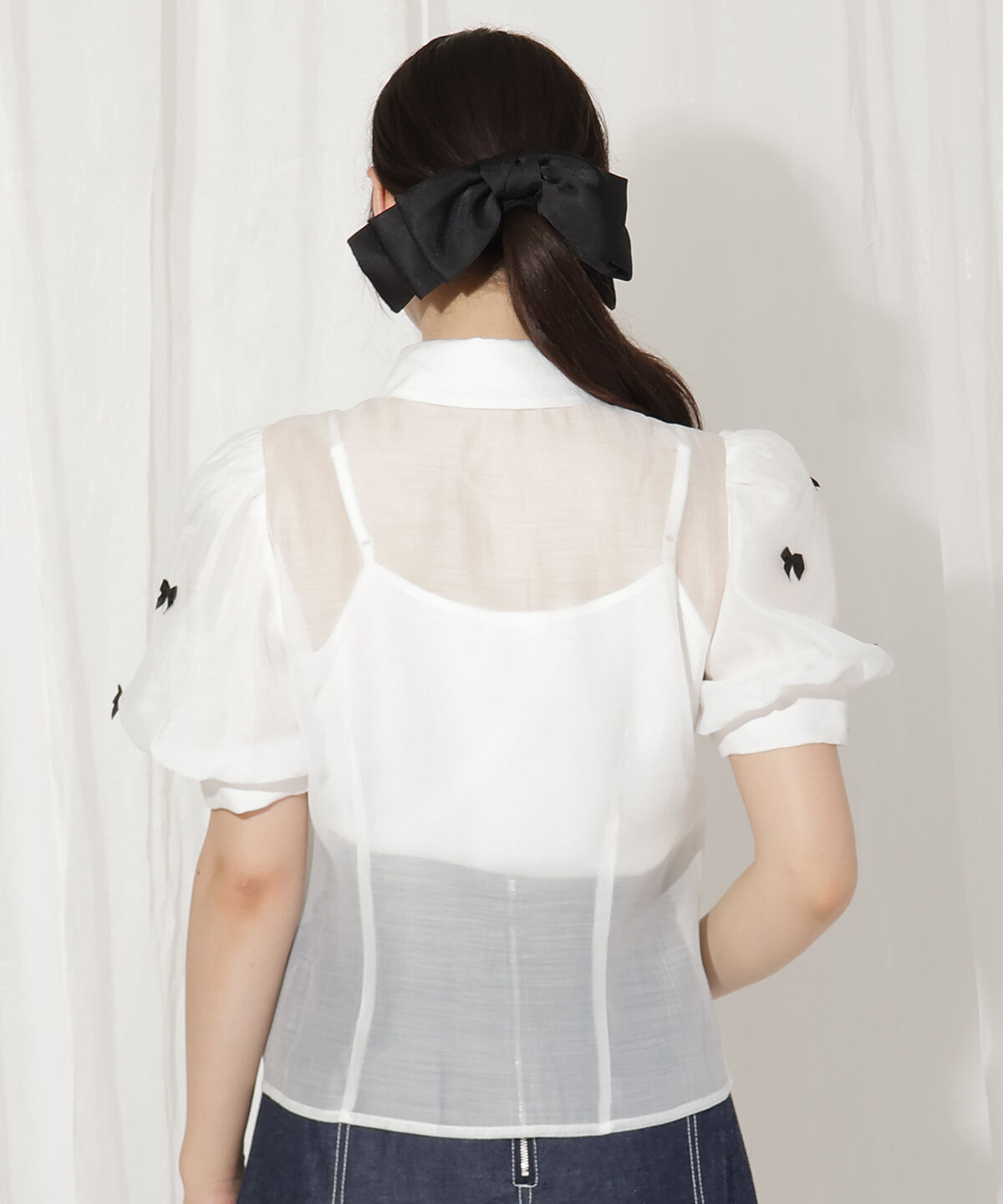 WILLSELECTION「リボンシアーブラウス」|シャツ・ブラウス|