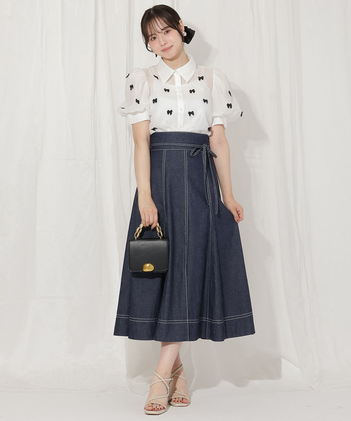 WILLSELECTION「リボンシアーブラウス」|シャツ・ブラウス|