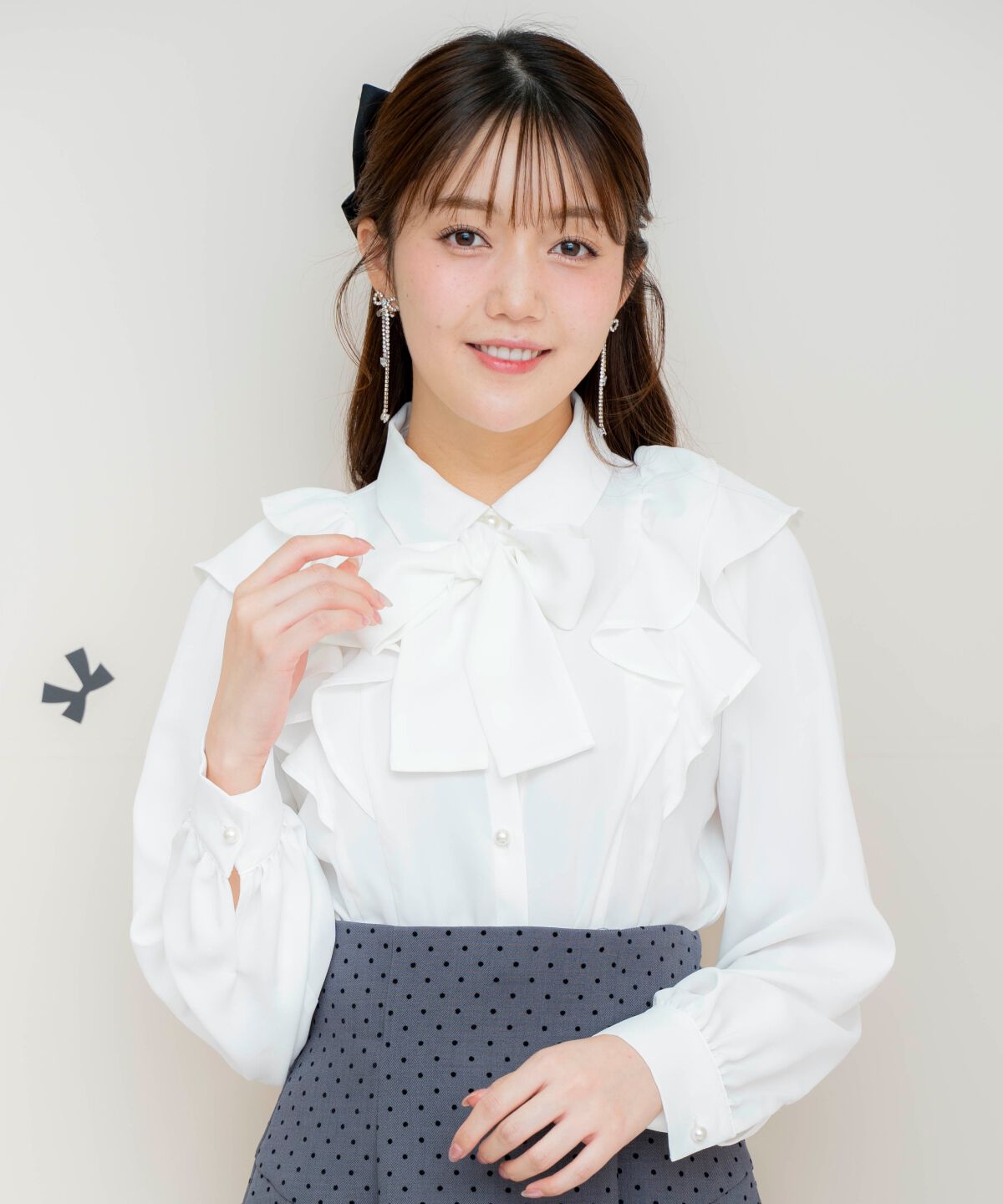 WILLSELECTION「ダブルフリルリボンタイブラウス」|シャツ・ブラウス|