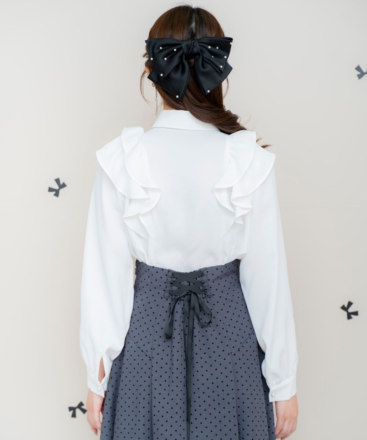 WILLSELECTION「ダブルフリルリボンタイブラウス」|シャツ・ブラウス|