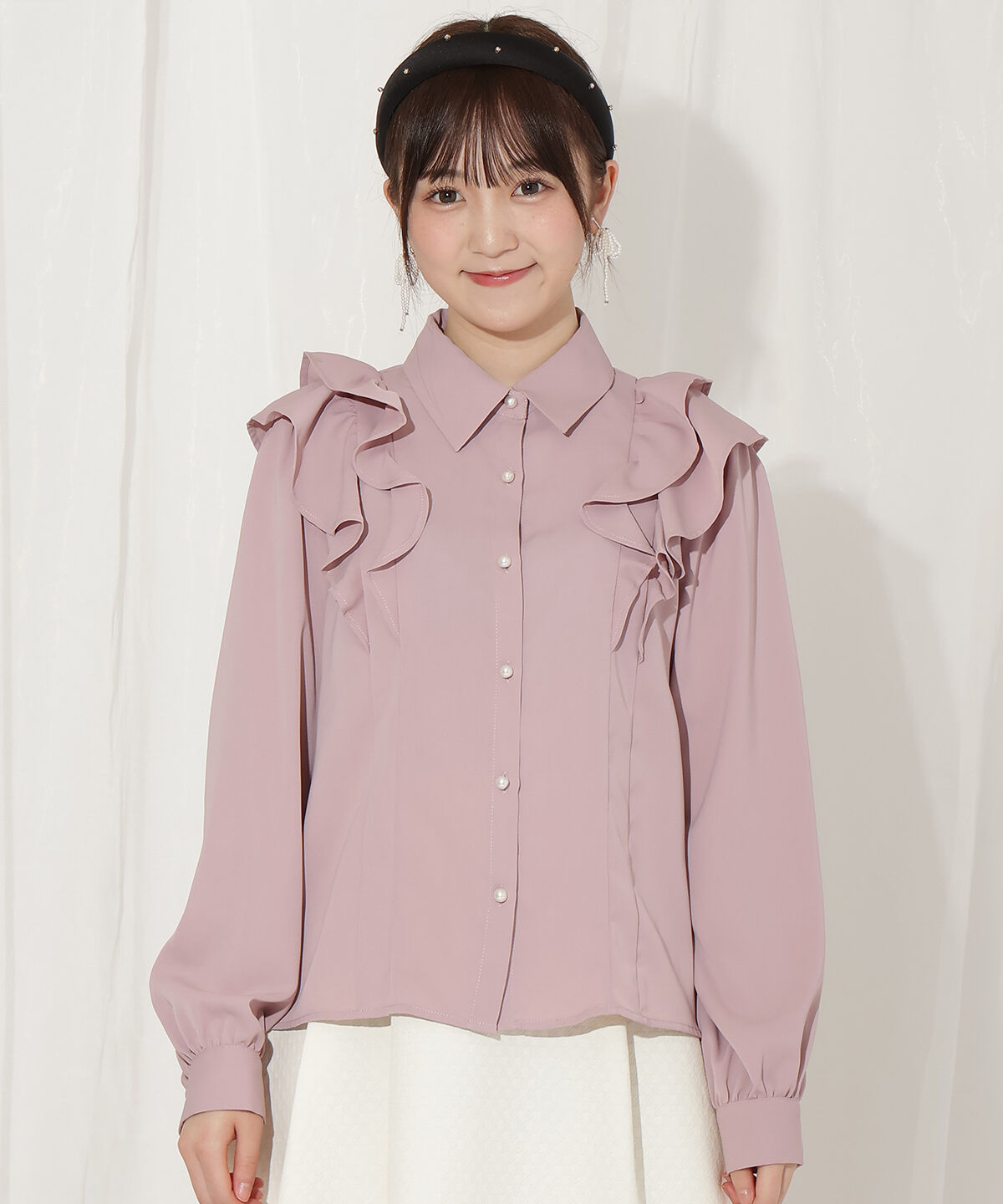 WILLSELECTION「ダブルフリルリボンタイブラウス」|シャツ・ブラウス|