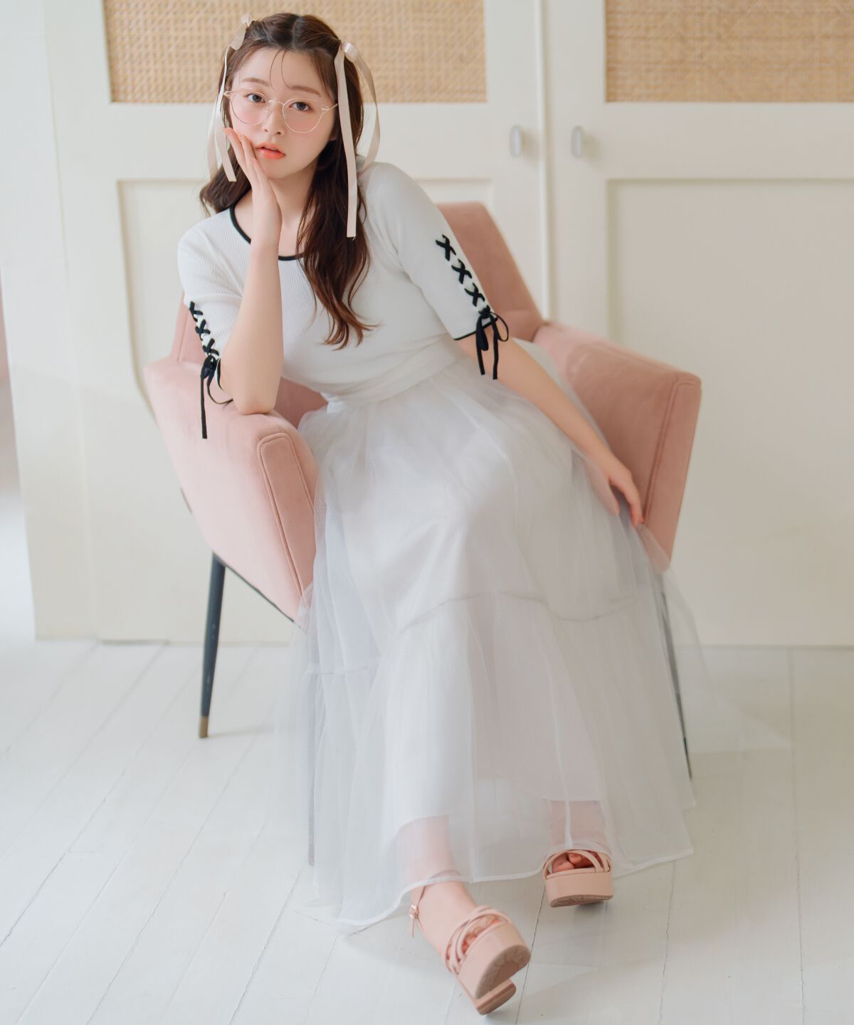 WILLSELECTION「ラメチュールティアードスカート」|フレア|