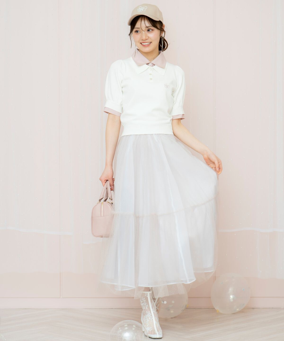 WILLSELECTION「ラメチュールティアードスカート」|フレア|