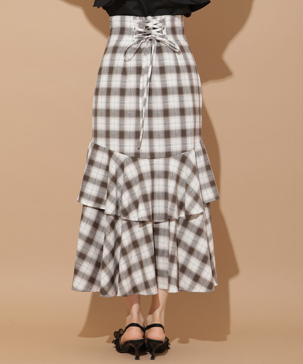 WILLSELECTION「ラッフルティアードヘムスカート」|タイト|