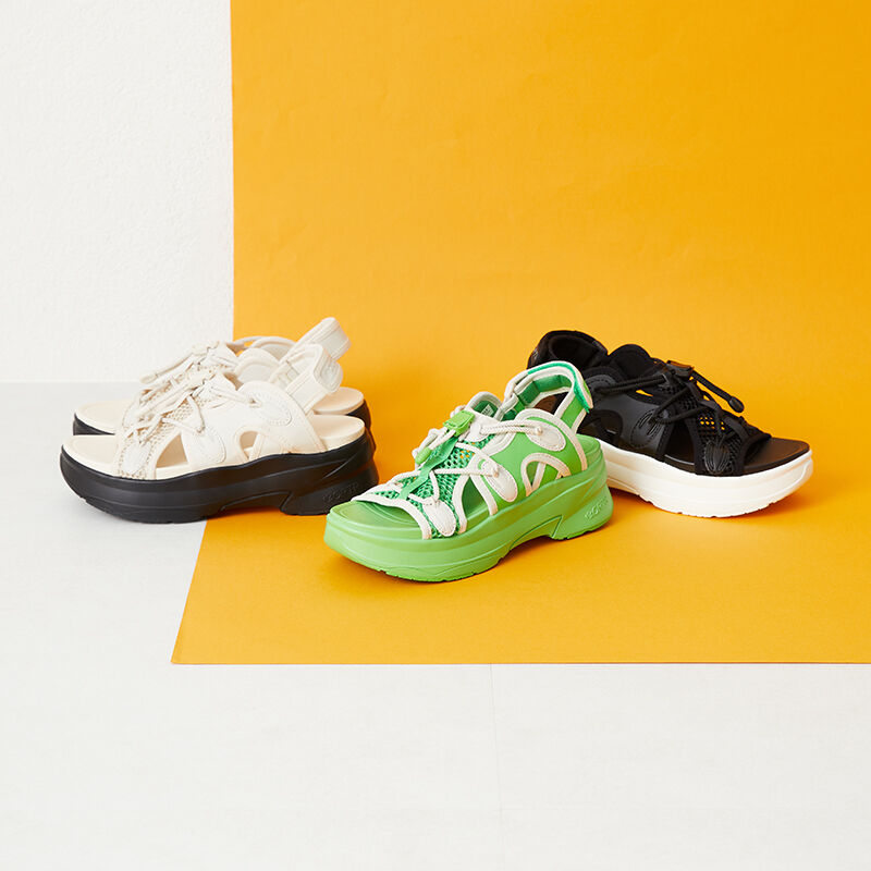 ORiental TRaffic「【アウトレット価格】メッシュバックストラップスポーツサンダル/OT3213」|サンダル|GREEN