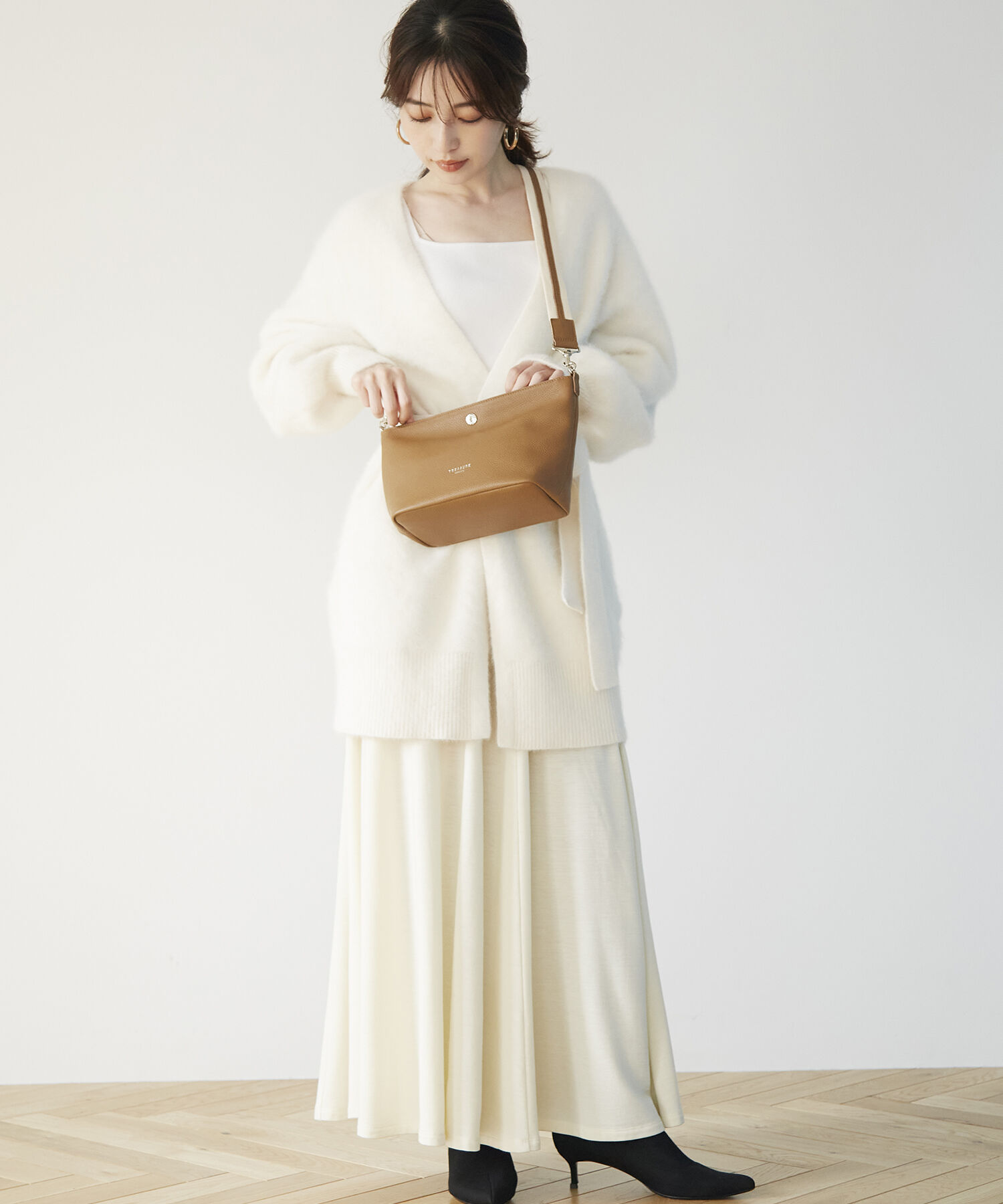 TOPKAPI TREASURE「【TREASURE TOPKAPI】 ソフトシュリンク テープ コンビ レザー ミニショルダーバッグ」|ショルダー・メッセンジャー|