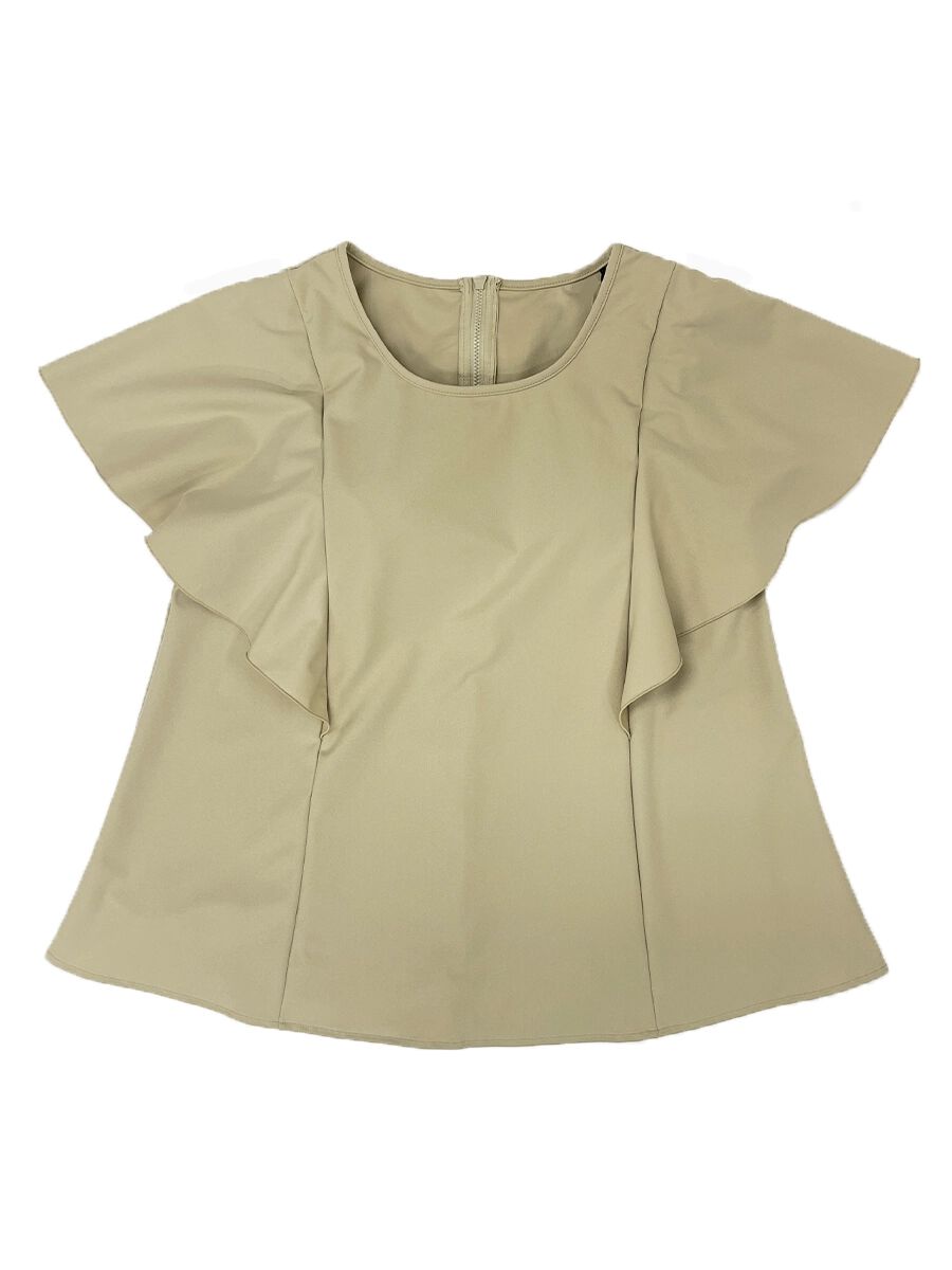 ALBOVE「UVカット無地Tシャツブラ水着/トップス」|ビキニ|ベージュ