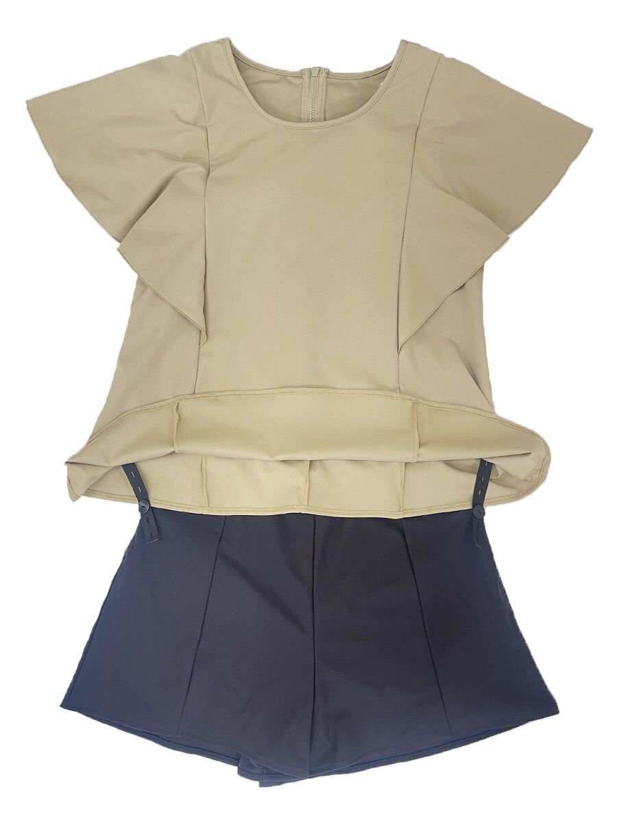 ALBOVE「UVカット無地Tシャツブラ水着/トップス」|ビキニ|