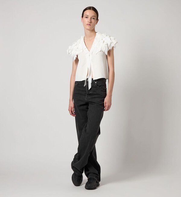 AEWEN MATOPH「＜AEWEN MATOPH＞リボンテープ ノースリーブ ニット」|ニット・セーター|