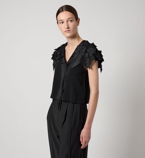 AEWEN MATOPH「＜AEWEN MATOPH＞リボンテープ ノースリーブ ニット」|ニット・セーター|