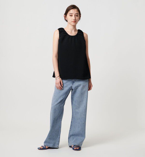 UNITED ARROWS「コットンビジューデニムパンツ」|デニム|