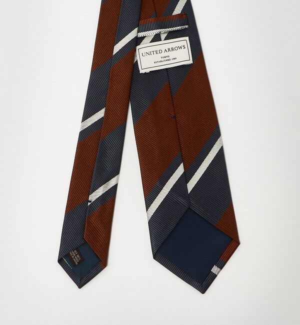 UNITED ARROWS「2カラー ワイドレジメンタル ネクタイ」|ネクタイ・蝶ネクタイ|