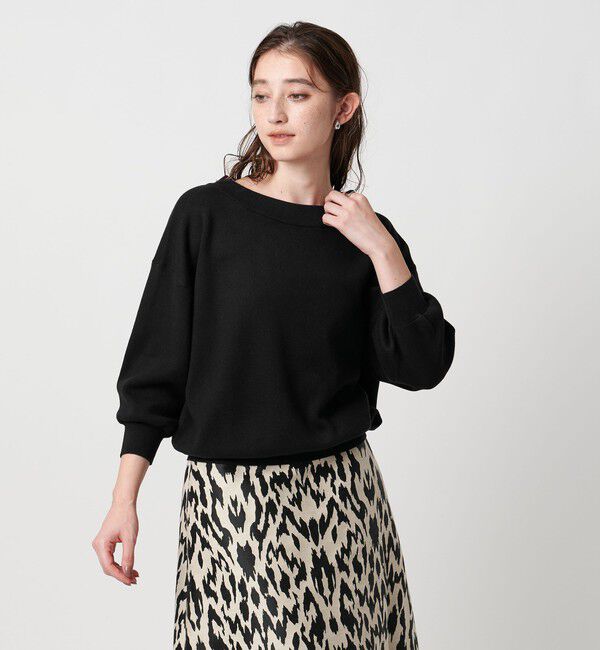 UNITED ARROWS「スヴィン オフネック ニット ‐ウォッシャブル‐」|ニット・セーター|BLACK