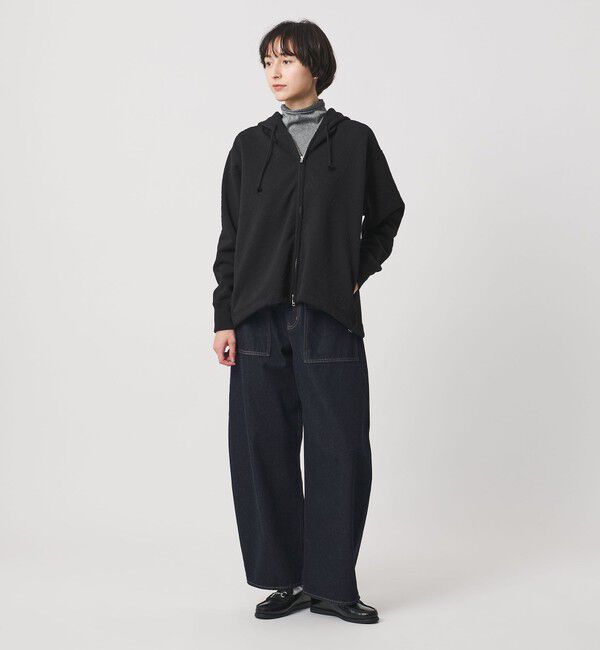 UNITED ARROWS「リーヴズ ジャガード スウェット パーカー」|パーカー|