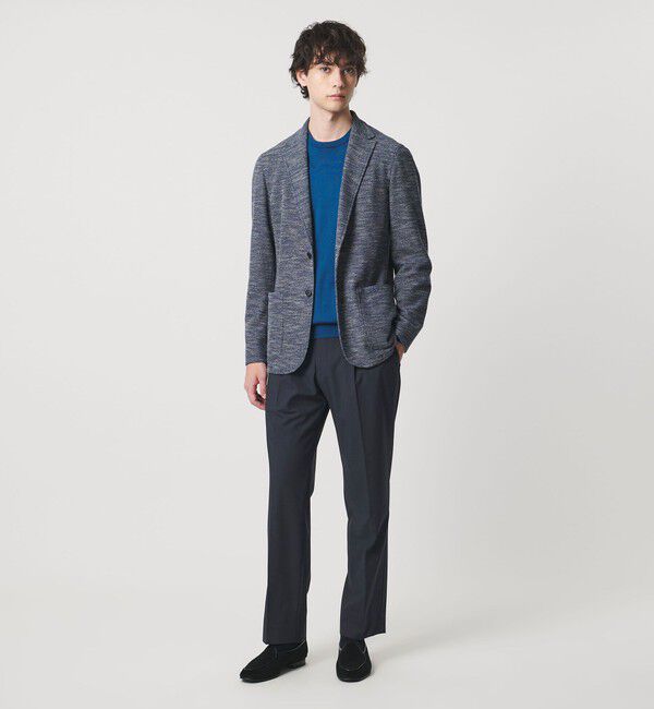 UNITED ARROWS「TR バックシャーリング １プリーツ イージー スラックス　ストレッチ 接触冷感」|スラックス|