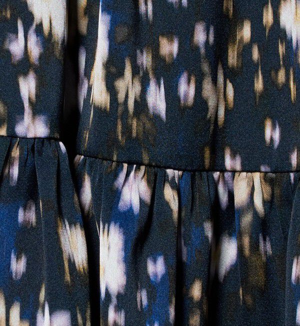 UNITED ARROWS「サテン フラワープリント スカート ‐ウォッシャブル‐」|スカート|