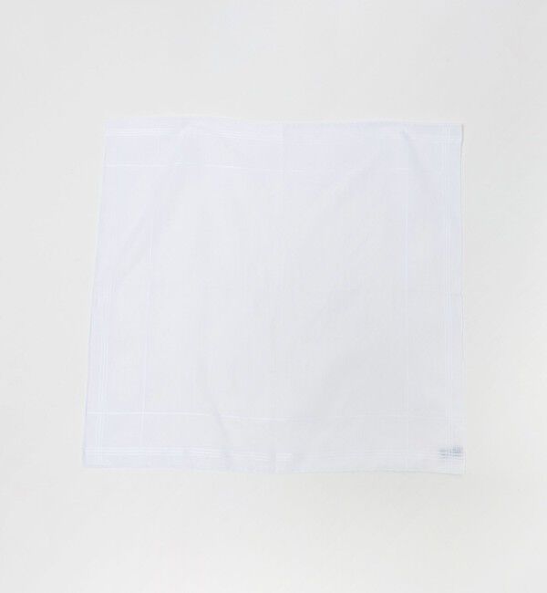 UNITED ARROWS「＜SIMONNOT GODARD＞ホワイト ソリッド /ポケットチーフ」|ハンカチ|