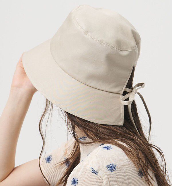 UNITED ARROWS「バックリボン バケットハット UV」|ハット|