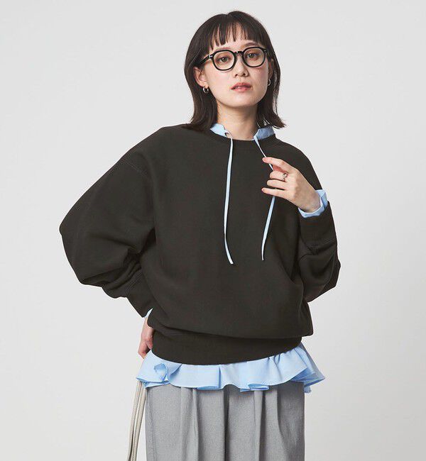 UNITED ARROWS green label relaxing「［size SHORTあり］フォルム クルー スウェット」|スウェット・ジャージ|DK.GRAY