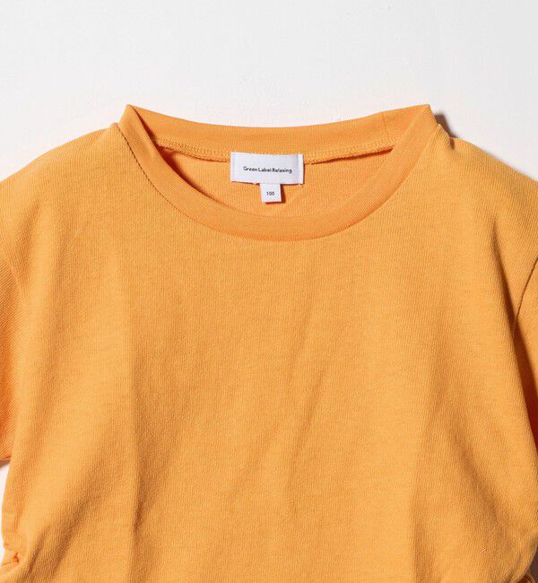 UNITED ARROWS green label relaxing「【WEB限定】サイドギャザー チビ Tシャツ 100cm-160cm」|Tシャツ・カットソー|