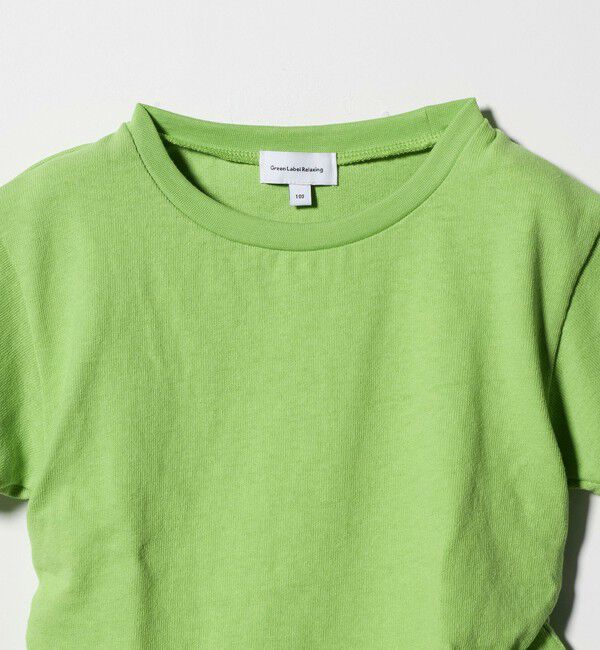 UNITED ARROWS green label relaxing「【WEB限定】サイドギャザー チビ Tシャツ 100cm-160cm」|Tシャツ・カットソー|
