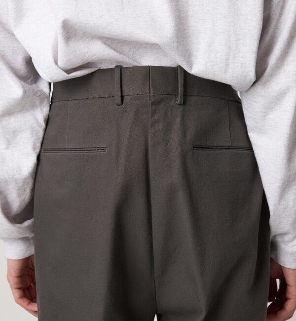 STEVEN ALAN「＜Steven Alan＞ ドリル インツープリーツ ドレス トラウザーズ」|チノ|