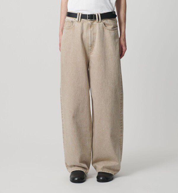 MONKEY TIME「オーバーダイ デニム バギー パンツ シーズナル」|チノ|BEIGE