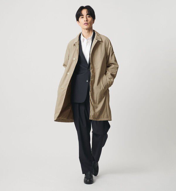 BEAUTY&YOUTH UNITED ARROWS「PERTEX ナイロン バルマカン コート 撥水」|ステンカラーコート|BEIGE