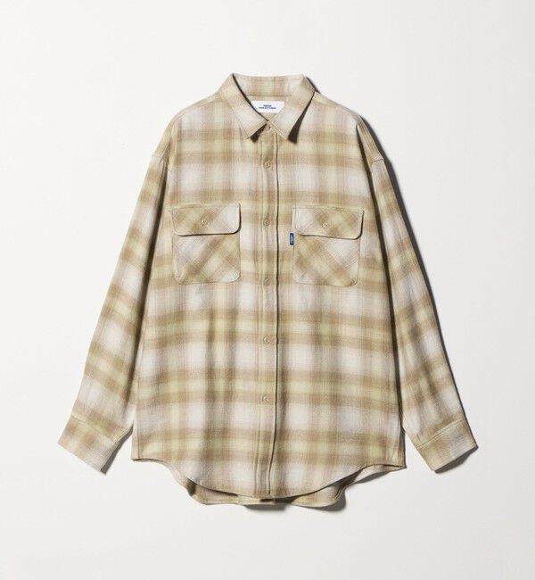 NICE WEATHER「＜NICE WEATHER＞ネルチェック ワークシャツ」|シャツ・ブラウス|YELLOW