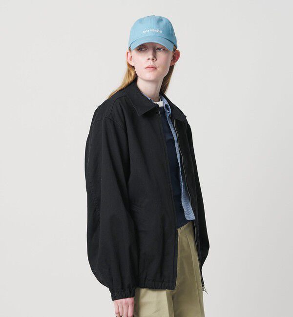 NICE WEATHER「＜NICE WEATHER＞ロゴ ジップブルゾン」|その他|BLACK