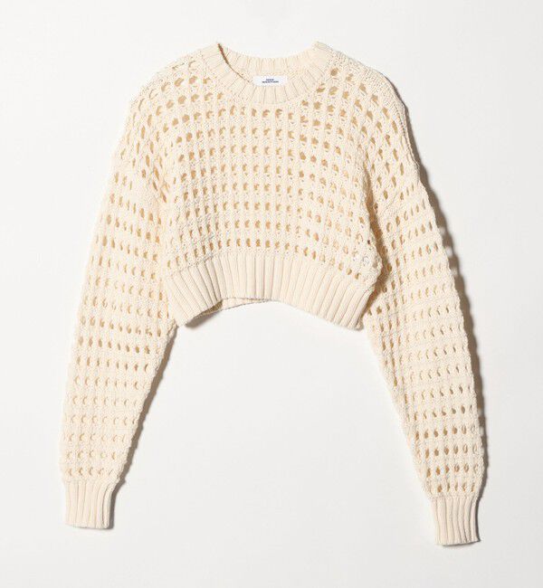 NICE WEATHER「＜NICE WEATHER＞メッシュ プルオーバーニット」|ニット・セーター|
