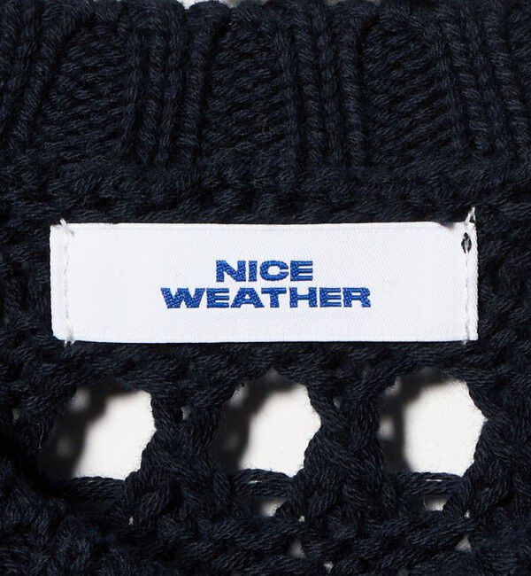 NICE WEATHER「＜NICE WEATHER＞メッシュ プルオーバーニット」|ニット・セーター|