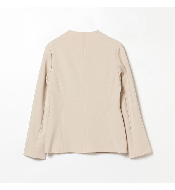 Demi-Luxe BEAMS 「トリアセ カラーレスジャケット＊」|ノーカラージャケット|