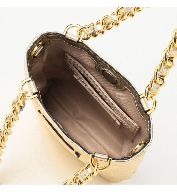 Demi-Luxe BEAMS 「GIANNI CHIARINI / CAMILLA メタリック レザートートバッグ」|トートバッグ|