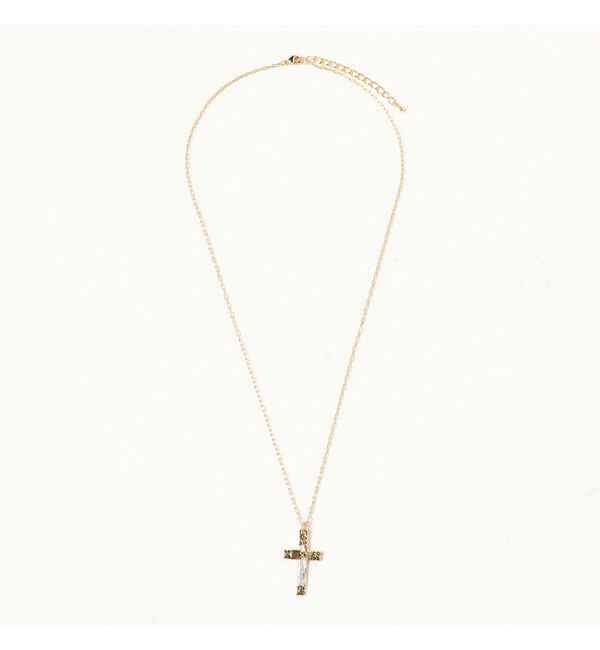 Ray BEAMS 「フラワー クロス ネックレス」|その他|