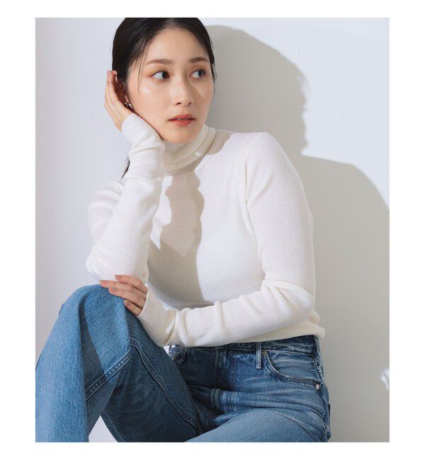 Demi-Luxe BEAMS 「リブ タートルネックニット」|ニット・セーター|