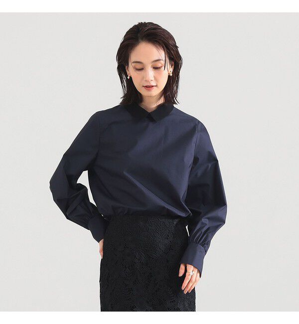 Demi-Luxe BEAMS 「グログラン カラー ブラウス」|シャツ・ブラウス|