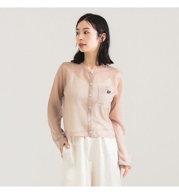 Demi-Luxe BEAMS 「BAUM UND PFERDGARTEN / グリッター ニットカーディガン」|ニット・セーター|