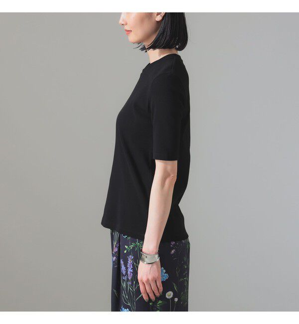 Demi-Luxe BEAMS 「【別注】スタイリスト佐藤佳菜子 &times; SLOANE / クルーネック リブTシャツ」|Tシャツ・カットソー|