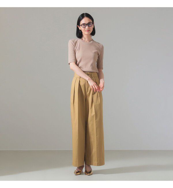 Demi-Luxe BEAMS 「【別注】スタイリスト佐藤佳菜子 &times; SLOANE / クルーネック リブTシャツ」|Tシャツ・カットソー|