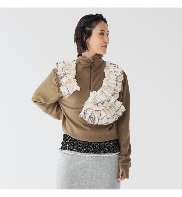 BEAMSBOY「【別注】Orfeo &times; maturely / フリース ハーフジップ」|スウェット・ジャージ|