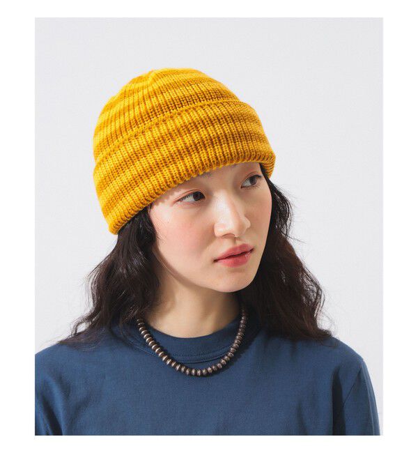 BEAMSBOY「【別注】LEUCHTFEUER / 2トーン ボーダー ワッチキャップ」|その他|YELLOW