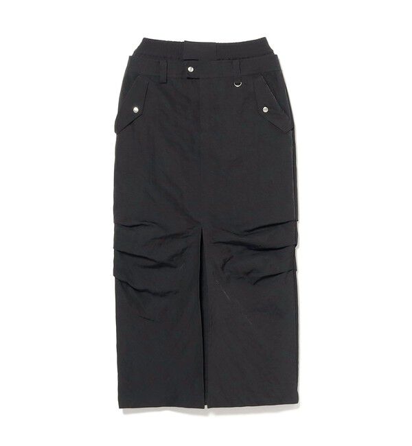 Ray BEAMS 「ダブル ウエスト タック スカート」|タイト|