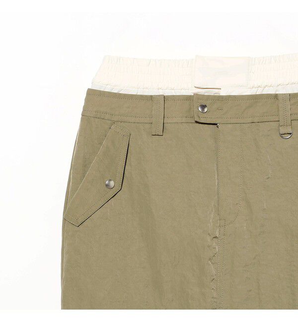 Ray BEAMS 「ダブル ウエスト タック スカート」|タイト|