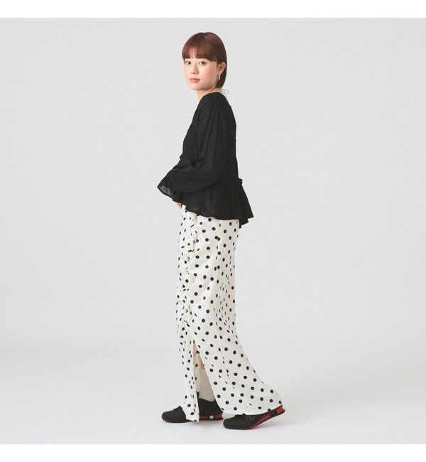 Ray BEAMS 「シャーリング ペプラム  ブラウス」|シャツ・ブラウス|