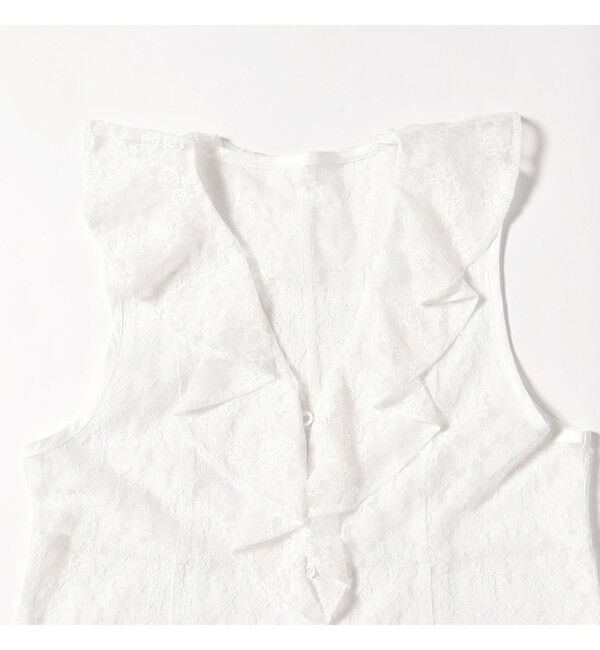 Ray BEAMS 「ラッフルカラー レース ワンピース」|ワンピース|