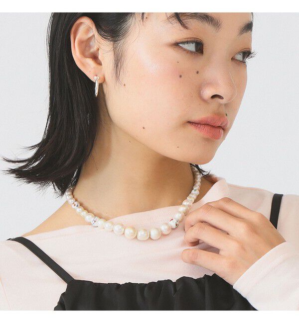 Ray BEAMS 「ミックス パール ビーズ ネックレス」|ネックレス|WHITE